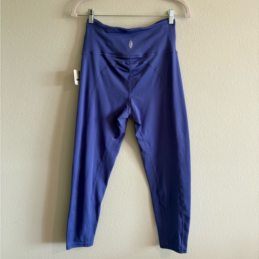 NWT Free People FP Movement Breathe Deeper Twist Leggings Moroccan Blue Medium - Picture 6 of 9